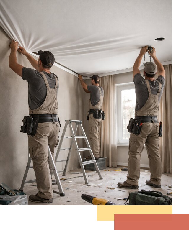 Монтаж матового натяжного потолка в Сочи качественно и быстро