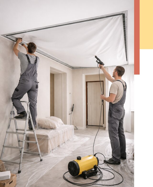 Монтаж натяжного потолка в прихожей в Сочи от 2739 руб. под ключ | ОТДЕЛОЧНИК-Счи