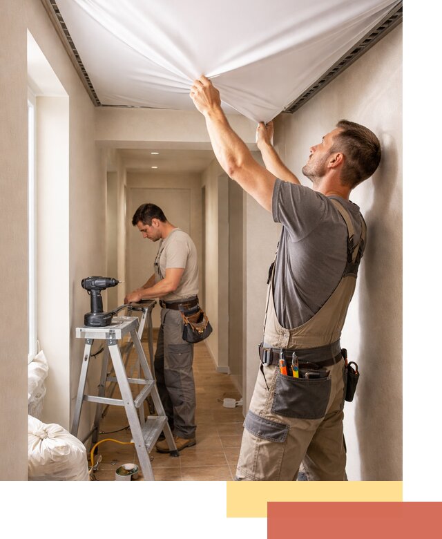 Монтаж натяжного потолка в прихожей в Сочи