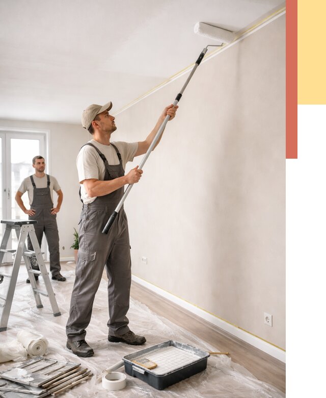 Покраска потолка из гипсокартона в Сочи от 4651 руб./м2 — услуги под ключ | ОТДЕЛОЧНИК-Счи