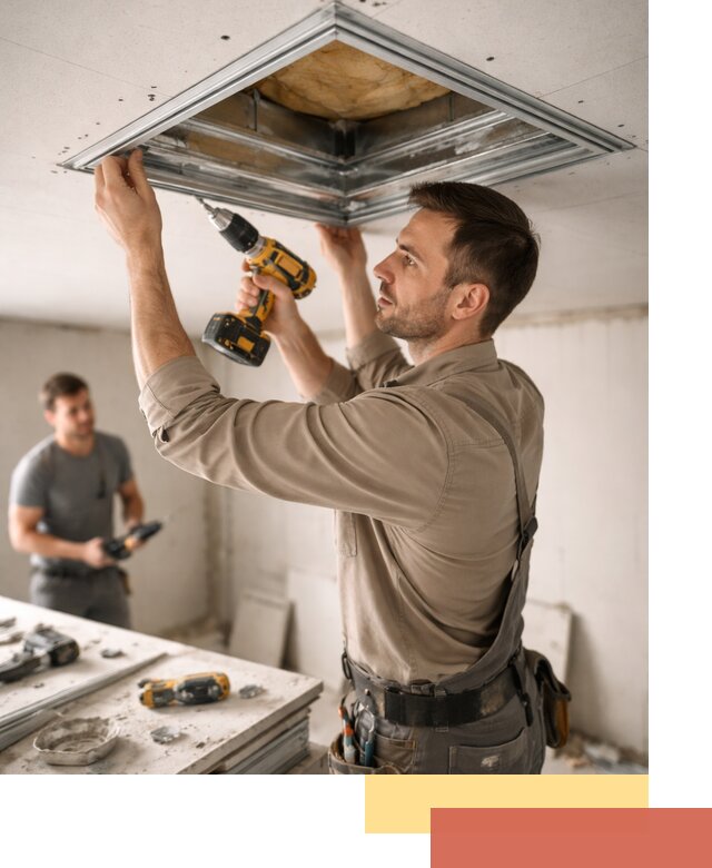 Монтаж люка в потолок из ГКЛ в Сочи