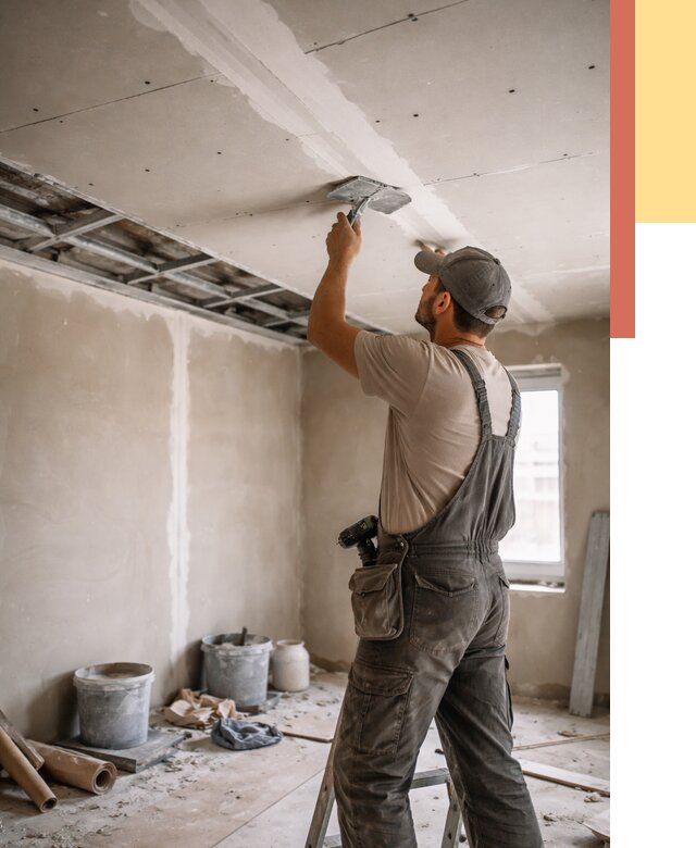 Ремонт потолка из гипсокартона в Сочи от 672 руб./м² — быстро и недорого | ОТДЕЛОЧНИК-Счи