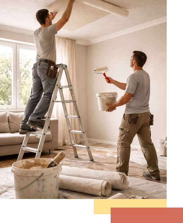 Поклейка обоев на потолок в Сочи — качественно и быстро