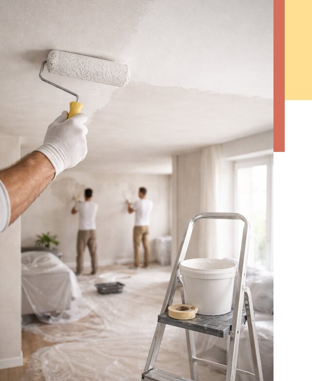 Покраска потолка акриловой краской в Сочи от 2584 руб. | ОТДЕЛОЧНИК-Счи