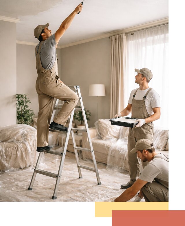 Покраска потолков акриловой краской в Сочи качественно и быстро