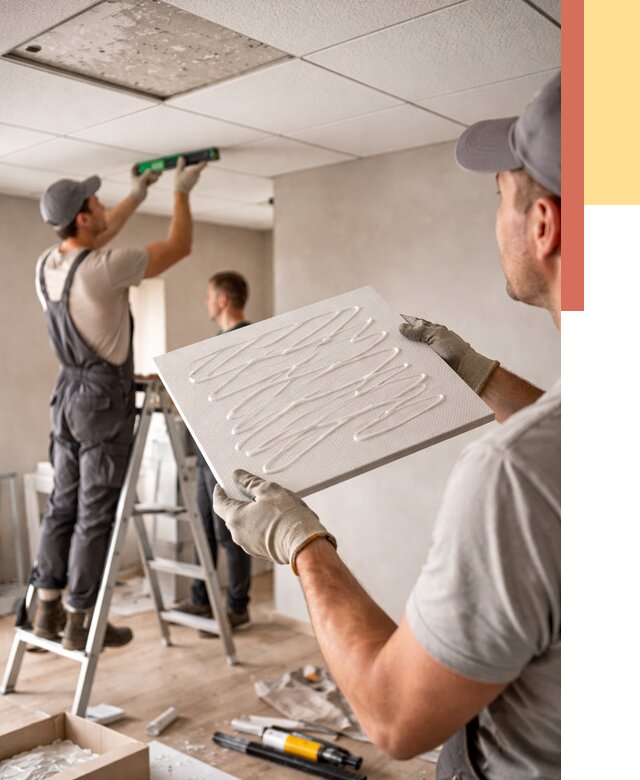 Монтаж потолочной плитки в Сочи от 4651 руб. — быстро и недорого | ОТДЕЛОЧНИК-Счи