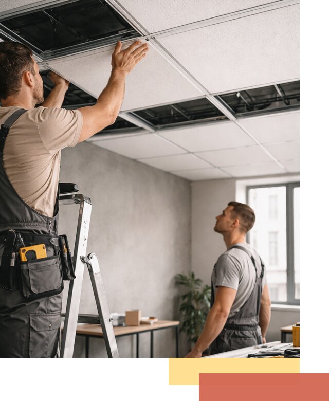 Монтаж потолочной плитки в Сочи качественно и в срок