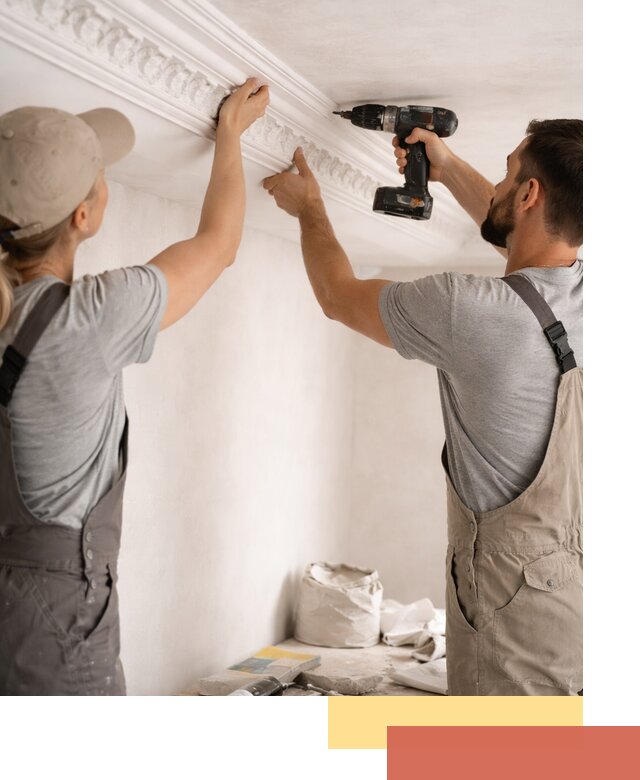 Профессиональный монтаж лепнины на потолок в Сочи